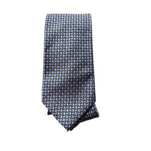 Jos. A. Bank. blue and yellow/brown patterned tie